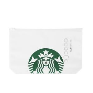 New Sealed Starbucks Japan Clear Zip Pouch Coffee Filter Bag Siren Logo Set Of 2